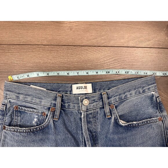 AGOLDE Riley High Rise Straight Crop in Escalate 28 - Picture 6 of 13